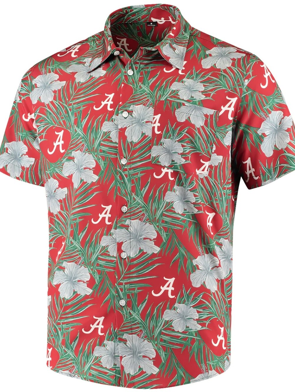 FOCO University of Alabama Crimson Tide Hawaiian Shirt - Size Medium